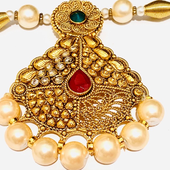 Gold Plated South Indian Temple Jewlery ! - Picture 3 of 8